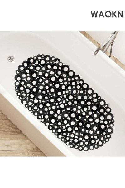 Generic Oval bathtub mat, black bubble bathtub mat, anti slip floor mat, show...