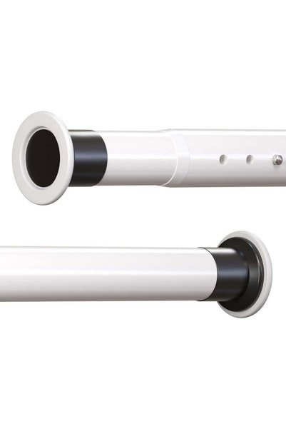 Generic Adjustable Spring Tension Curtain Rod, No Drill Rustproof Shower Rod ...