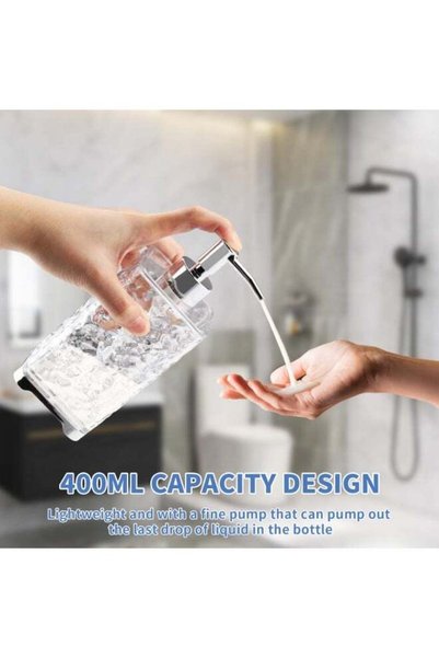 Generic 1pc Luxury Refillable Soap Dispenser Bottle – Modern Square Design, T...
