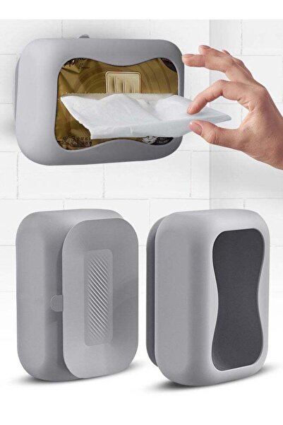 Generic Premium Silicone Tissue Box Cover with Bottom Suction Cups | Space Sa...