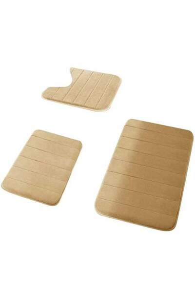 Generic MostNow 3Pcs Bathroom Rugs, Memory Foam Bath Mat Set, Toilet Mats, So...