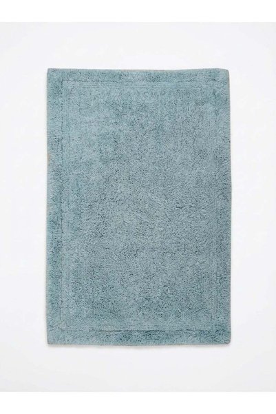 Generic 50 x 80 cm 100% Pure Cotton Recta Tufted Cotton Bathmat Sky Blue with...