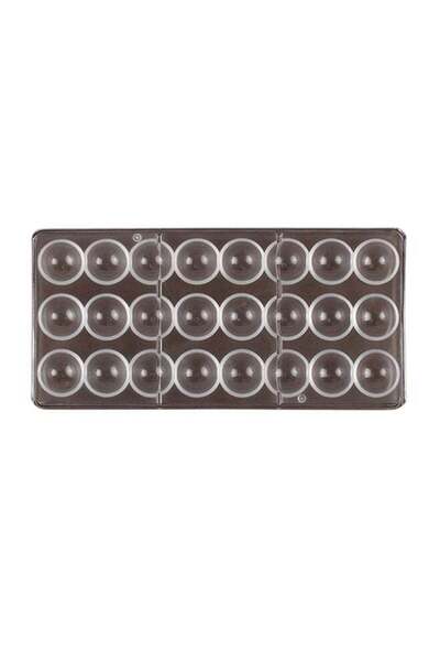 Generic 24 Grid Chocolate Candy Mold,Semisphere PS Ice Making Mould,Creative ...