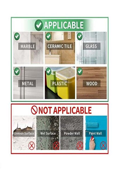 Generic Dual‑Sided Self‑Adhesive No Drill Wall Hooks Waterproof Oil‑Proof Res...