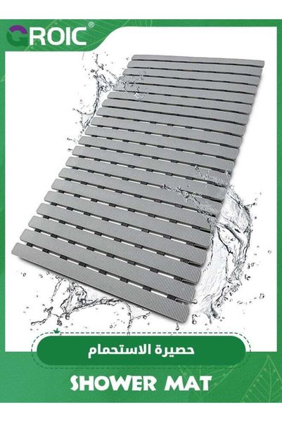 Generic Shower Mat, Non Slip Bathtub Mat with Suction Cups and Drain Holes, 4...