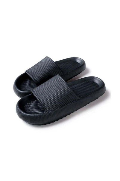Generic Black Household Bathroom Slide Slippers