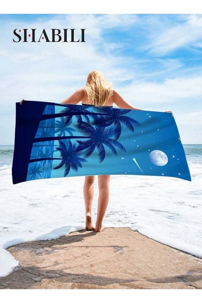 Generic Oversized Beach Towel Microfiber Sand Proof Quick Dry Travel Towel Co...