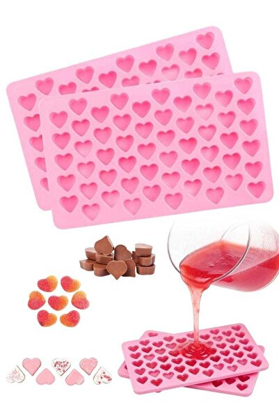 Generic 2 Pack Heart Silicone Molds, Non-Stick Food Grade Silicone Molds, Reu...