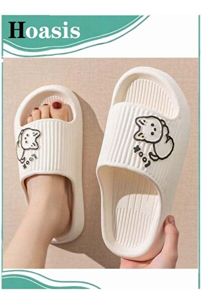 Generic Bathroom Non Slip Cartoon Lovable Cat Slippers