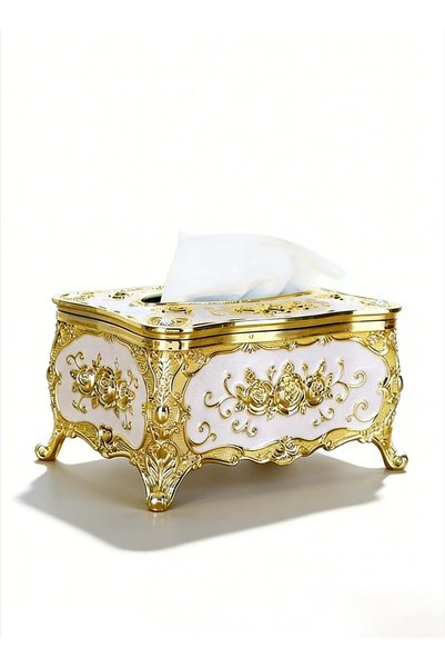 Generic 18 * 12 * 9CM household luxury gold edged napkins, tissue boxes, pape...