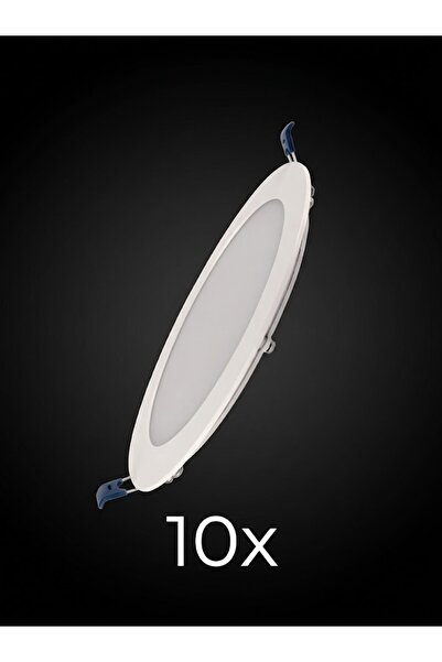 9W LED PANEL 3000K GÜNIŞIĞI 50.000 SAAT KULLANIM ÖMRÜ ! 10 ADET