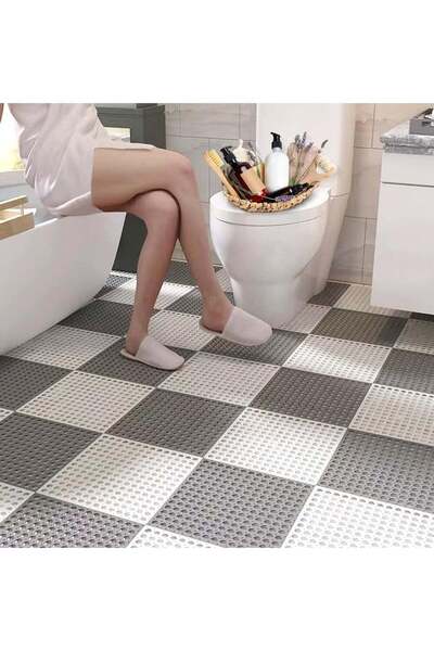 Generic 16 Pack Interlocking Non Slip Drainage Floor Tiles, 30 X 30 Cm Soft P...
