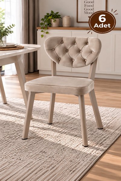 Sweet Home Masa Sandalye 6 Adet Simge Metal Sandalye Cafe,Restaurant,Mutfak,S...