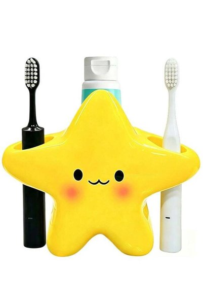 Generic Electric Toothbrush Holder for Bathroom Cartoon Star Design - Toothpa...