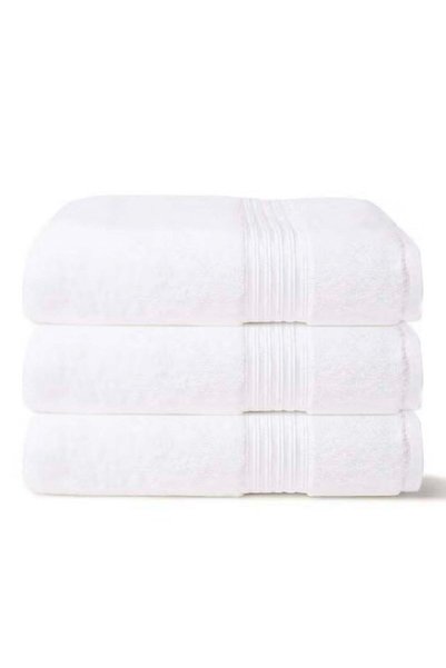 Generic White Bath Towel 100% Cotton -70x140 cm Premiun Look -Luxury Feel Ext...