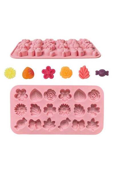 Generic Flower Candy Molds Silicone 1PCS Daisy Flower Chocolate Molds Tulip S...