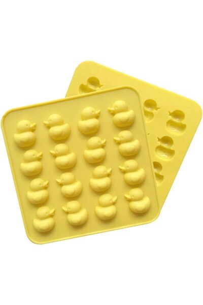 Generic 2 Pcs Duck Chocolate Silicone Mold, 16-Cavity Non-Stick Food Grade Ba...