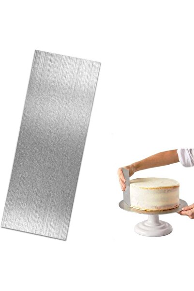 Generic 8.6 Inch Stainless Steel Cake Scraper Metal Scraper for Cake Smoother...