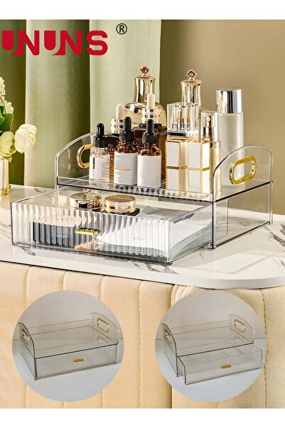 Generic Desk Organizer Box With Drawer,Vanity Tray Storage Tray,Desk Organize...