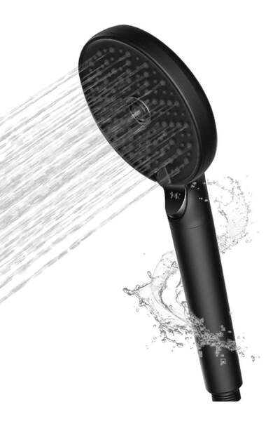 Generic High Pressure 3 Setting Shower Head, Matte Black Handheld Showerheads...