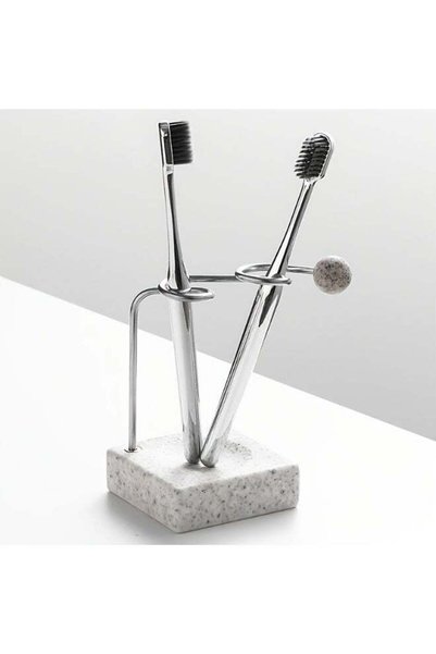 Generic Light Luxury Stainless Steel Toothbrush Holder, Couple'S Toothbrush O...