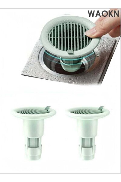Generic 2PCS Deodorant Floor Drain , Sealed TPR Soft Plug One-way Drainage De...