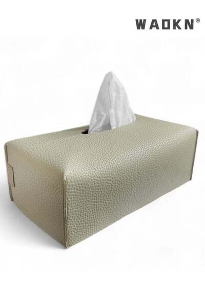 Generic Leather Tissue Box Cover – Elegant Minimalist Waterproof Multi-Purpos...