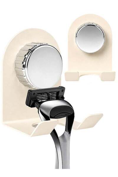 Generic 2 Pack Self Adhesive Shower Hooks, Wall Mounted Double Hook Razor Hol...