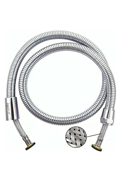 Generic Pullout Shower Tube Hose 1.5 meter size Silver for health faucet bide...