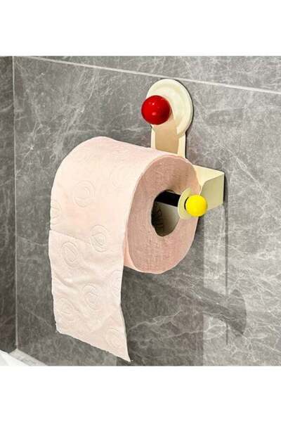 Generic Suction Cup Toilet Paper Holder, Dopamine Color Wall Mount Roll Paper...