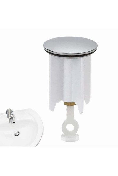 Generic Pop Up Sink Plug – Universal Drain Filter – 40 mm Height Adjustable P...