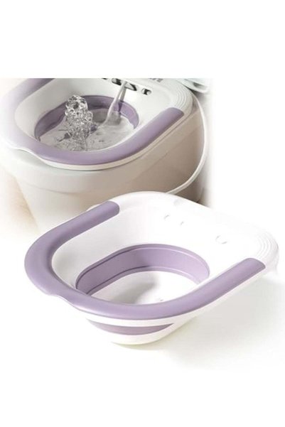 Generic Sitz Bath Sitz Baths for Toilet Foldable Sitz Basin with Flusher Stea...