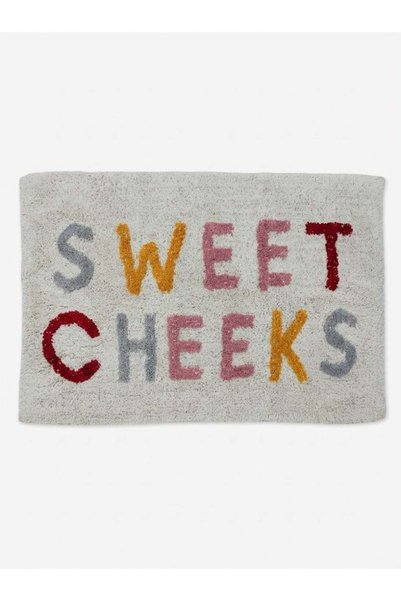 Generic 50 x 80 cm Sweet Cheeks Tufted Cotton Bathmat Multi Color Design With...