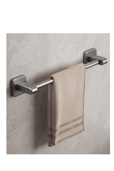 Generic 1-Piece Bathroom Towel Hanger Wall-Mounted Towel Rack Aluminium Alloy...