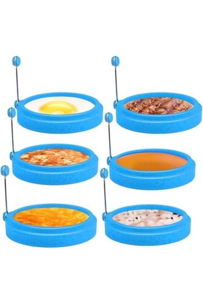Generic Silicone Egg Ring, fried egg ring mold, round non-stick silicone egg ...