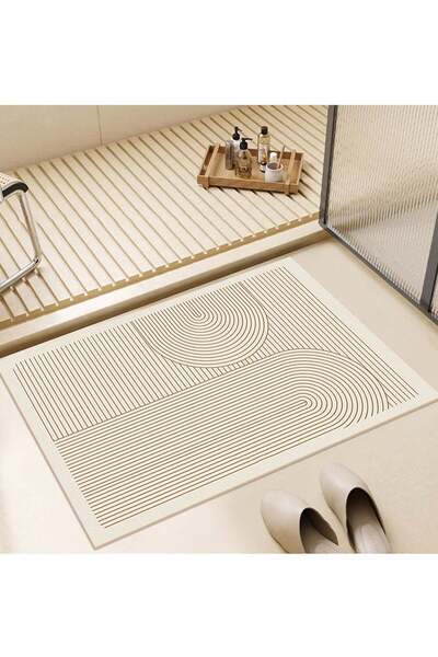 Generic Cloth Bath Mat Super Absorbent Bathtub Mat with Non-Slip Anti-Slip Ba...