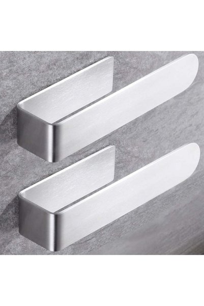 Generic Self-Adhesive Hand Towel Holder, Stainless Steel Towel Bar for Bathro...