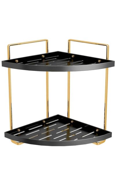 Generic Bathroom Counter Organizer, 2 Tier Corner Countertop Storage Shelf Ba...