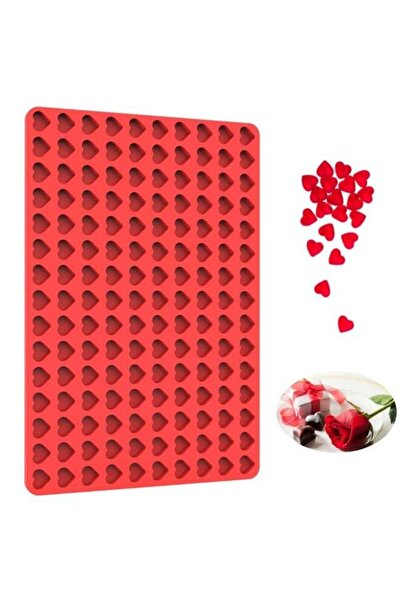 Generic Mini Heart Silicone Candy Mold with Scraper for Chocolate & Treats (1...