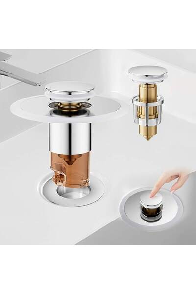 Generic Bathroom Sink Drain Stopper, Universal Pop Up Sink Strainer with Remo...