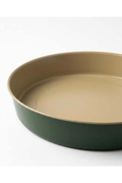 Generic GUARDINI ROUND Baking Cake Pan Mould 28cm, Made in Italy, Green/ Beige