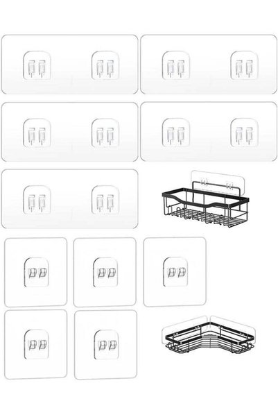Generic 10 Pack Shower Caddy Adhesive Replacement, Strong Adhesive Sticker Ho...