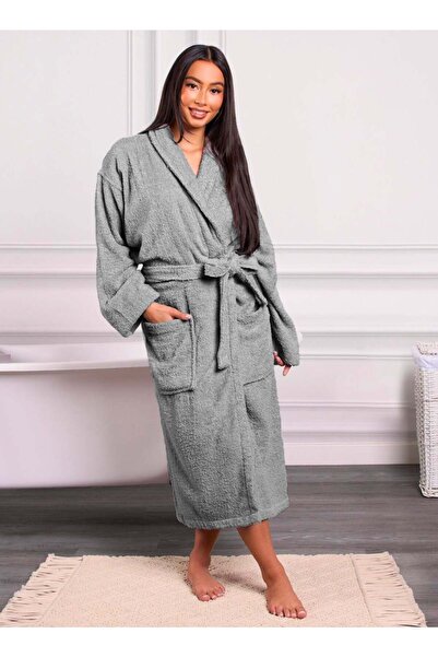 Generic 100% Cotton Luxury Shawl Bathrobe for Adults.Soft & Absorbent Spa & H...