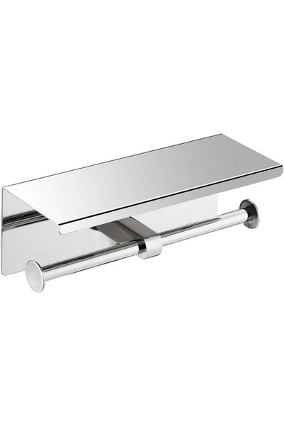 Generic Toilet Roll Holder, Double Toilet Paper Holder with Phone Shelf, 8K M...