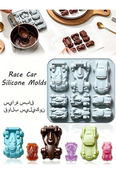 Generic 1 Pack, Race Car Silicone Molds, for Chocolate, Candy & Gummy Sports ...
