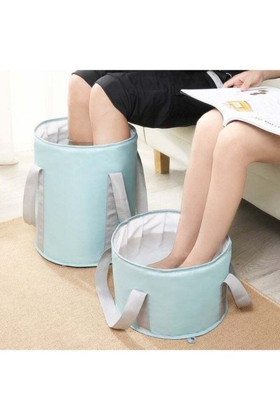 Generic 2pc Collapsible Insulated Foot Soaking Tub, Portable Folding Foot Bat...