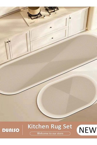 Generic Bathroom Kitchen Rugs and Mats,Diatom Mud Bath Mat Set Extra Soft and...