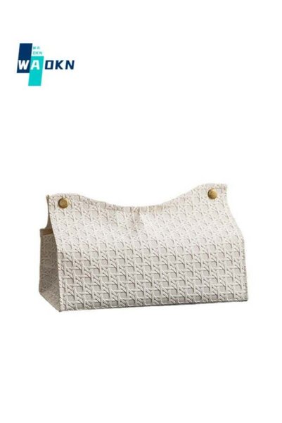 Generic Simple Nordic Style Tissue Box, Modern PU Leather Rectangular Tissue ...