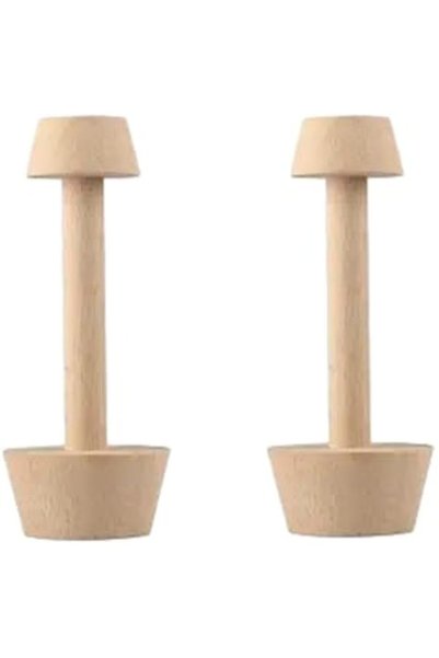 Generic 2 Pcs Tart Tamper Pastry Tamper Double Side Wooden Egg Tart Tamper Mo...