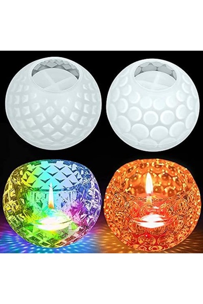 Generic Versatile Resin Silicone Mold for Tea Candle Holders & Wishing Bowls ...